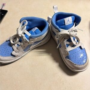 Jordan Kids' Sky Blue and White Sneakers